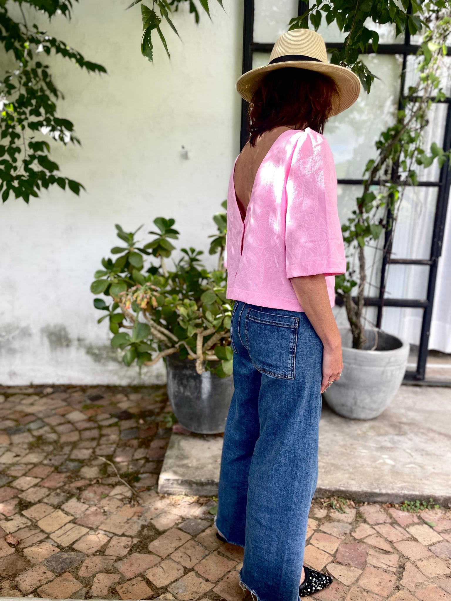 30% OFF SALE! PINK | BACK to FRONT BLOUSE