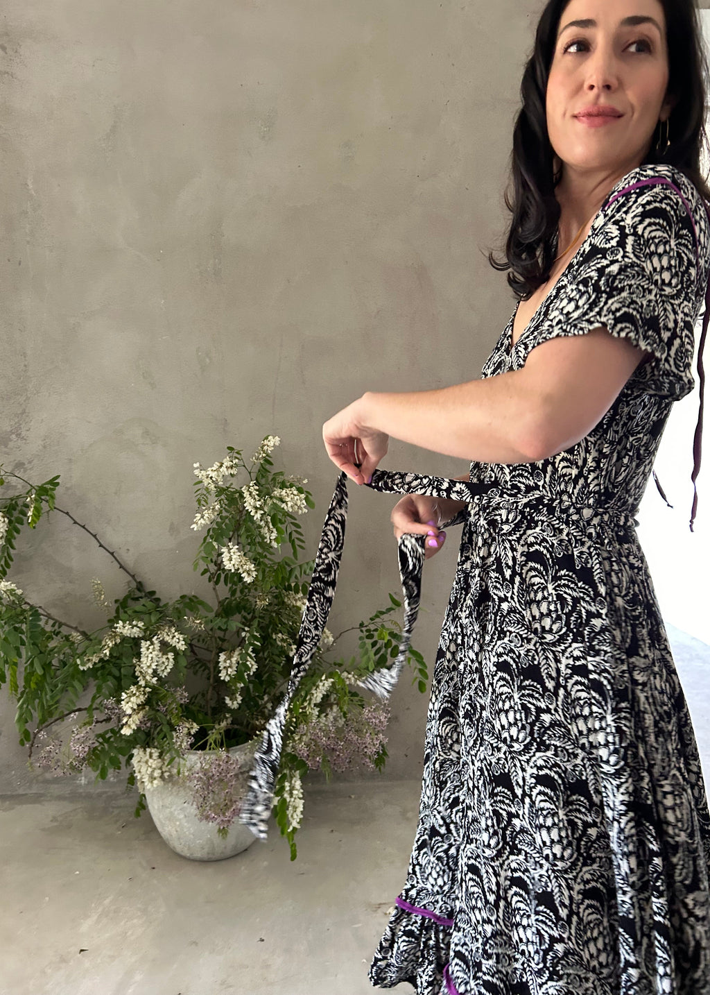 BLACK + WHITE | SWING DRESS