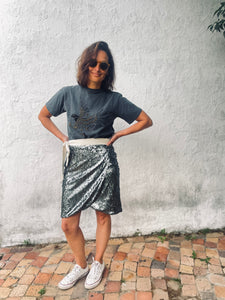 OCEAN SEQUIN   | WRAP SKIRT
