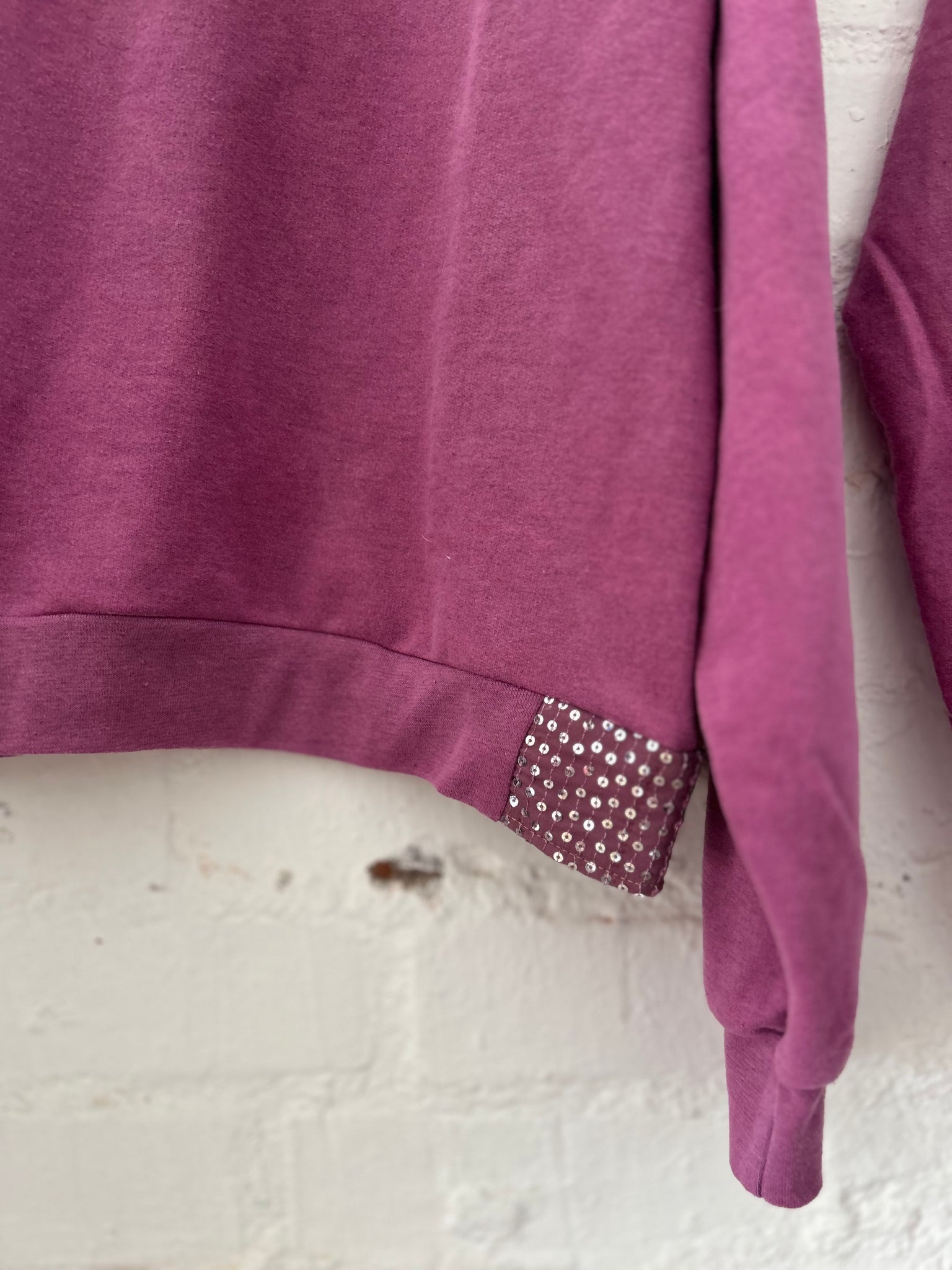 40% OFF PURPLE SEQUIN | SWEATER
