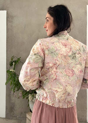 FADED FLORAL | BOMBER JACKET