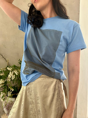 40% OFF T-SHIRT | PERIWINKLE BLUE