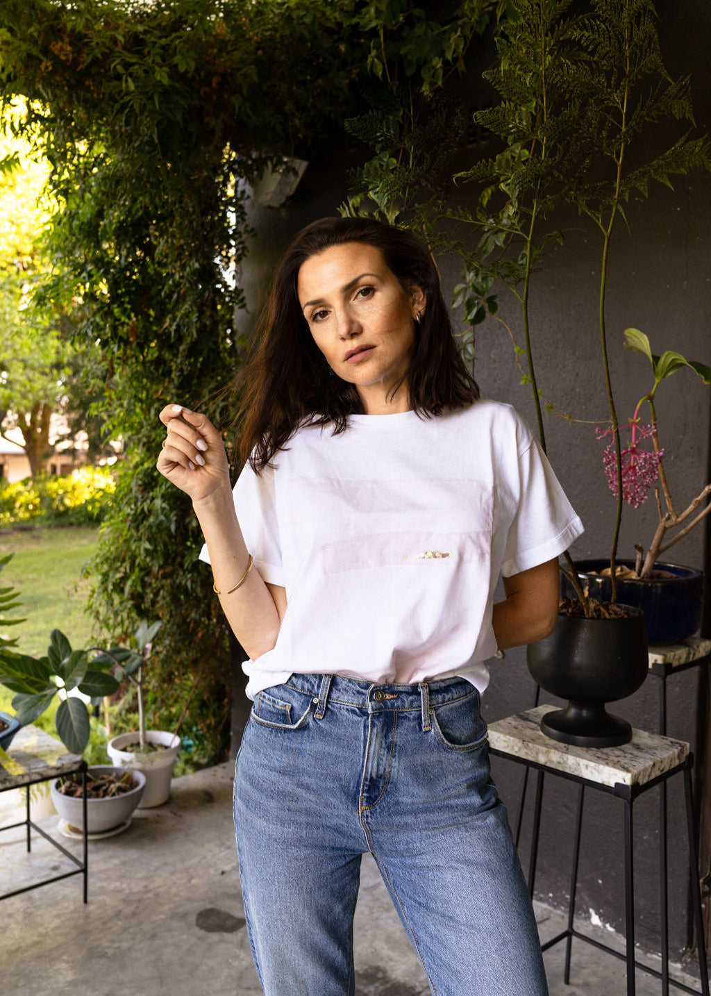 40% OFF T-SHIRT | WHITE + BLUSH