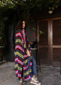 STRIPE SILK CHIFFON | THE KIMONO
