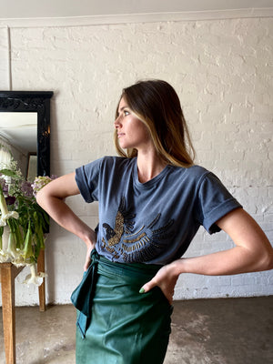 T-SHIRT OLIVE + GREY | EAGLE | BEADED (R100 off combo Tees + Sweaters)
