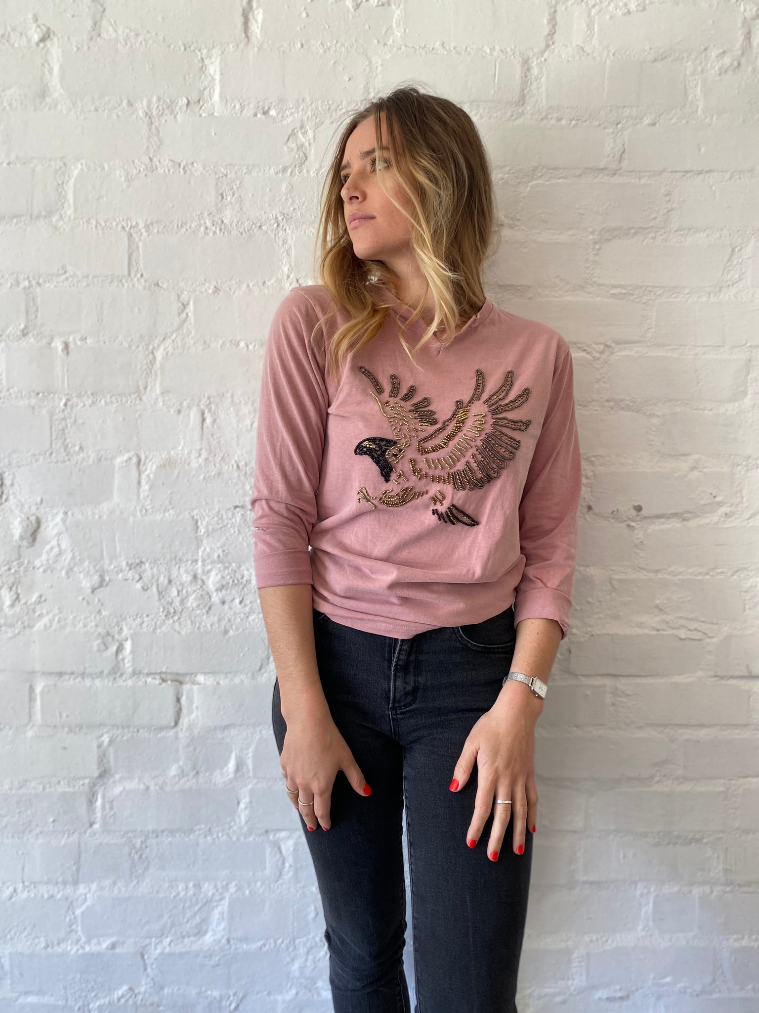 EAGLE | BEADED T-SHIRT (R150 off combo Tees + Sweaters)